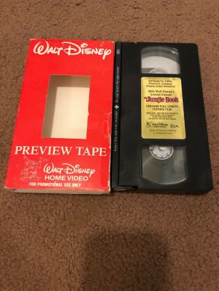 Disney - The Jungle Book (Demo Tape) VHS Ultra Rare 4