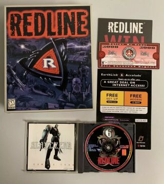 Redline (pc,  1998) Rare Complete Big Box Video Game Accolade