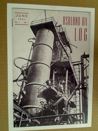Rare & Historic 1941 Ashland Oil Ky Employee Log Booklet - Cover Only Photo