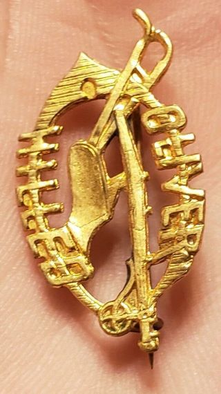 RARE 1890S SOUTH BEND INDIANA OLIVER CHILLED PLOW FARMING ADVERTISING PIN BADGE 3