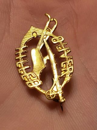 RARE 1890S SOUTH BEND INDIANA OLIVER CHILLED PLOW FARMING ADVERTISING PIN BADGE 5