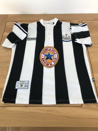 Vintage Newcastle United Football Shirt Home Rare Size Medium 1995 / 1997