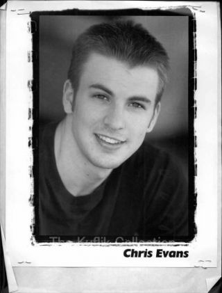 Chris Evans - 8x10 Headshot Photo W/ Resume - Captain America Rare