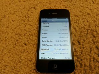 iPhone 4s Jailbroken iOS 6.  1.  3 16GB Very Rare 3