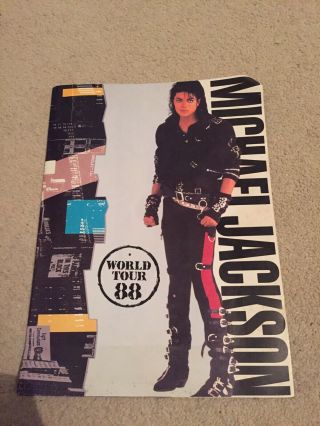 Rare Michael Jackson Bad World Tour Concert Programme 1988 Book