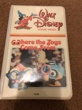 Disney - Where The Toys Come From Vhs (white Clam Shell) Rare/htf