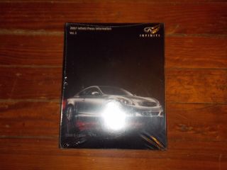 2007 Infiniti Ex Concept 2008 G Coupe Model Introduction Press Kit W Cd - Rom Rare