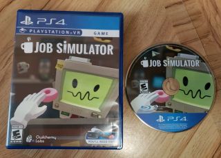 Job Simulator (sony Playstation 4,  2017).  Complete.  Rare.  Vr