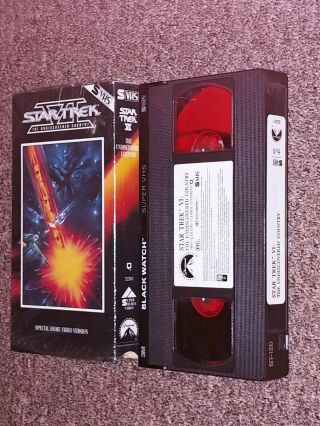 Star Trek Vi The Undiscovered Country - Svhs - Prerecorded Movie - Vhs - Very Rare