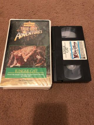 Disney - True Life Adventures:Jungle Cat VHS (White Clam Shell) Rare 4