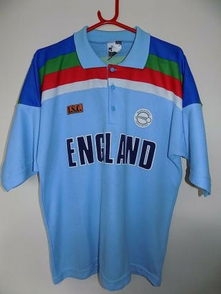 Very Rare England 1992 Cricket World Cup Shirt Size Xl By Hogger Sports