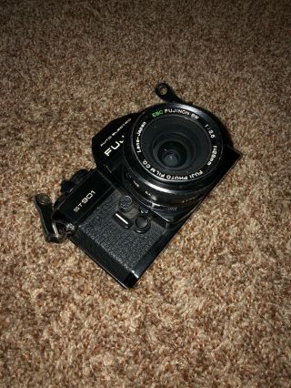 Fujica ST901 LED Film SLR Camera With Fujinon 1:3.  5/f=28mm Lens Rare Vintage VGC 3