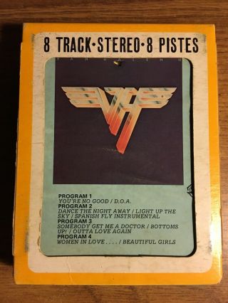 Van Halen Ii Vintage Rare (canada) 8 Track Tape Late Nite Bargain