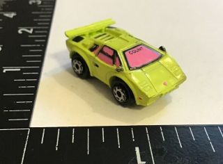 Vtg Galoob Micro Machines Lamborghini Countach Neon Sports Car Rare