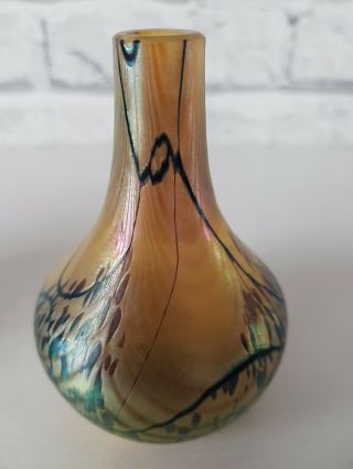 Very Rare Okra Glass.  Golden Memories Perfume Bottle Shape.  Only 2 Made.
