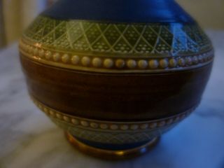 Rare Small Antique Mettlach Villeroy Boch German Vase Silicone Stone Ware 19th C 5