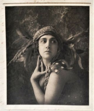 Tamara Karsavina.  V.  Rare 1913 E.  O.  Hoppe Print.  Daighilev.  Ballet Russe