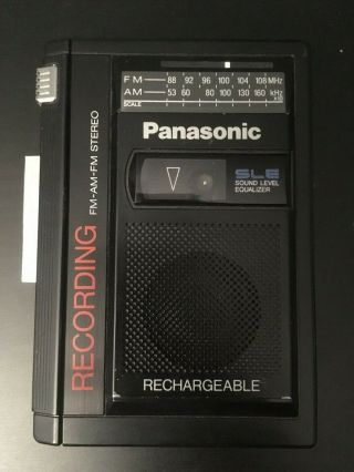 Rare Panasonic Walkman Radio Am/fm Cassette Recorder Stereo Player Model Rq - A70