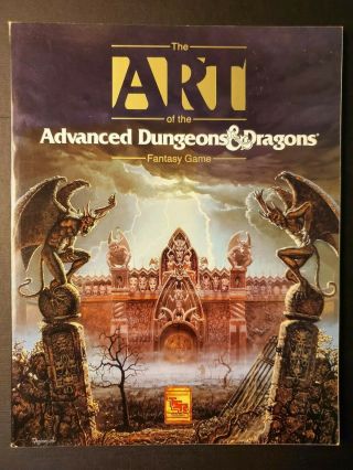 Tsr Ad&d - The Art Of Advanced Dungeons & Dragons - Vintage,  Rare