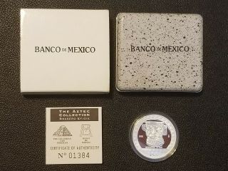 1992 Mexico Brasero Efigie Silver Proof - $100 Pesos - Low Mintage - Rare