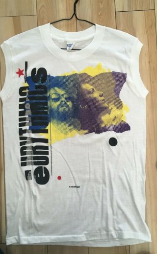 Eurythmics Very Rare Touch Tour Official Tank Top Tee 1984 T - Shirt Annie Lennox