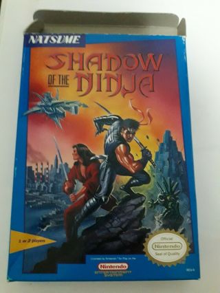 Shadow Of The Ninja Nes Nintendo Game Complete Cib Rare Game