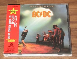 Rare Promo Issue Ac/dc Japan Cd Obi - More Ac/dc Listed - Let There Be Rock