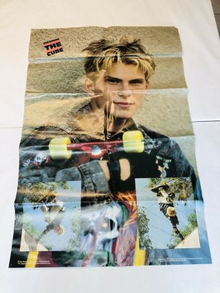 Gleaming The Cube Movie Poster Christian Slater Skater 1989 Skate Board Rare Htf