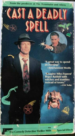Cast a Deadly Spell - VHS,  1991 - Fred Ward David Warner Julianne Moore - RARE 2