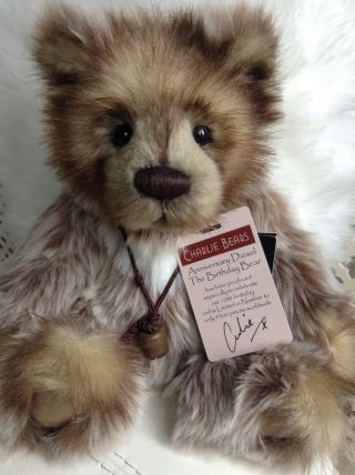 Charlie Bears Anniversary Diesel Rare Hand Signed By Charlie