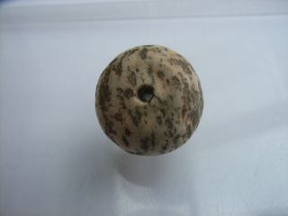 1 Ancient Neolithic Granite Bead,  Stone Age,  Rare Top