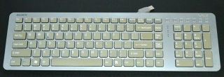 Sony Vaio Keyboard Model Vgp - Ukb3us Silver Usb Keyboard Desktop Rare