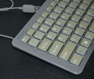 Sony Vaio Keyboard Model VGP - UKB3US Silver USB Keyboard Desktop Rare 6