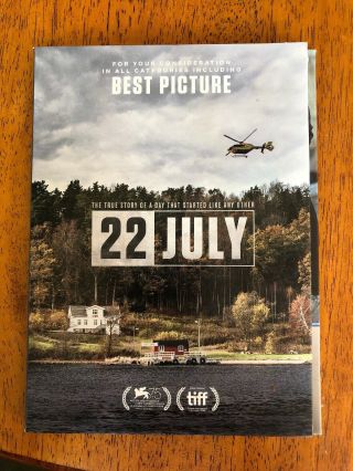 22 July: Dvd Special Limited Rare Screener For Your Consideration Fyc Netflix