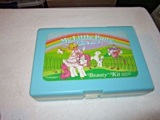 Htf Rare Vintage 1985 Hasbro My Little Pony G1 Lighted Beauty Kit Toy Set