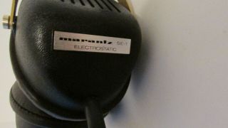 Rare Marantz Se - 1 Electrostatic Headphones