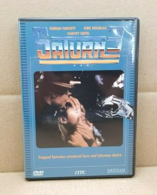 Saturn 3 (dvd,  1999) 1980 Movie With Insert Farrah Fawcett Kirk Douglas Rare Oop