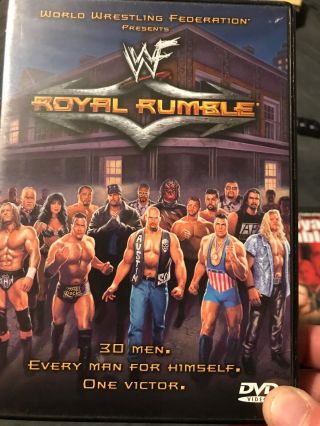 Rare Wwf 2001 Royal Rumble Dvd Complete W Insert Wwe Disc Oop Chris Benoit
