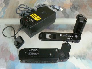 Canon Motor Drive Ma With Ni - Cd Pack & Charger For Canon A - 1 Ae - 1 Program Rare
