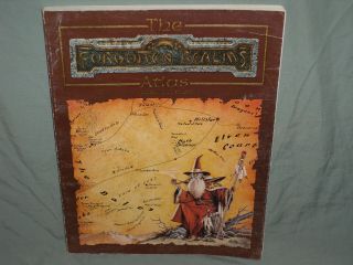 Ad&d 2nd Edition Accessory - The Forgotten Realms Atlas (very Rare And Exc)