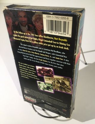 Cannonball Run II Rare GoodTimes VHS 1984 Comedy Burt Reynolds Dom De Luise 3