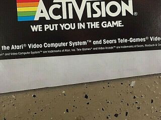 1982 Rare Activision MEGAMANIA videogame Poster 17x23 Atari 2