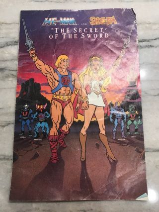 Vintage Motu - He - Man And She - Ra - The Secret Of The Sword Promo Comic 1985 Rare