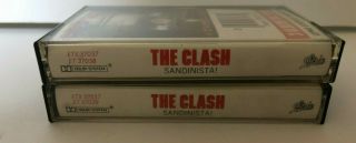 The Clash Sandinista Rare & OOP Punk Rock 1979 Epic Records Double Cassette 2