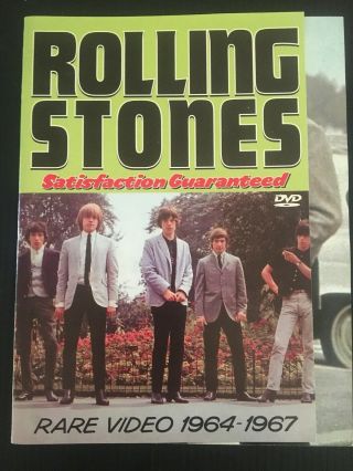 Rolling Stones “satisfaction Guaranteed Rare Video 1964 - 67” Rare Dvd Cd Import