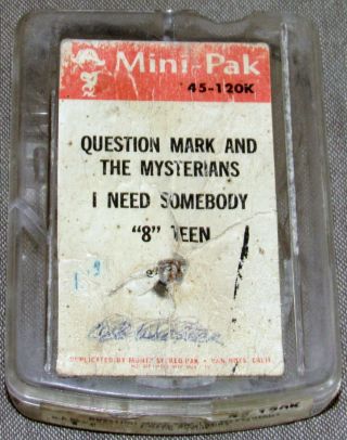 Question Mark And Mysterians: I Need Somebody; Rare Muntz Mini - Pak 4 - Track Tape