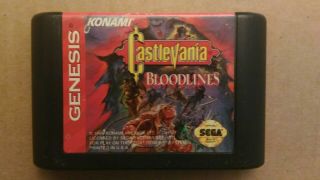 Castlevania: Bloodlines Sega Genesis,  1994 Rare Cartridge Only