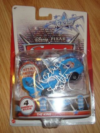 Rare Richard Petty The King Signed Auto Dinoco Cars Disney Pixar Photo Proof Car