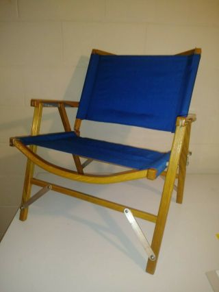 Kermit Chair - - Oak Camping / Touring Chair Blue In Rarely