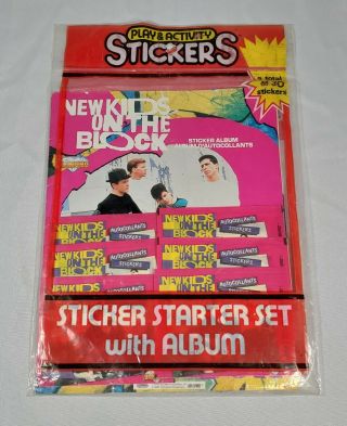 Kids On The Block Rare Nkotb Collectors Sticker Starter Set W/ Album 1990